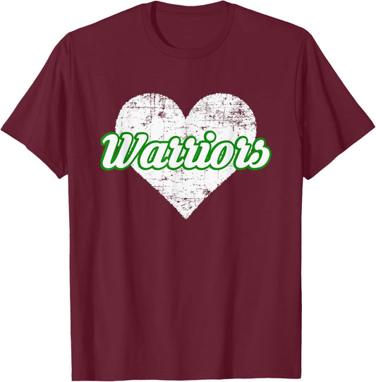West Branch Warriors Over Heart T-Shirt - T-Shirt | Maroon