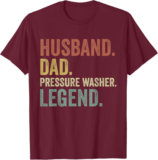 Power Washing Pressure Washing for Washer Dad Men Grandpa T-Shirt - T-Shirt | Maroon
