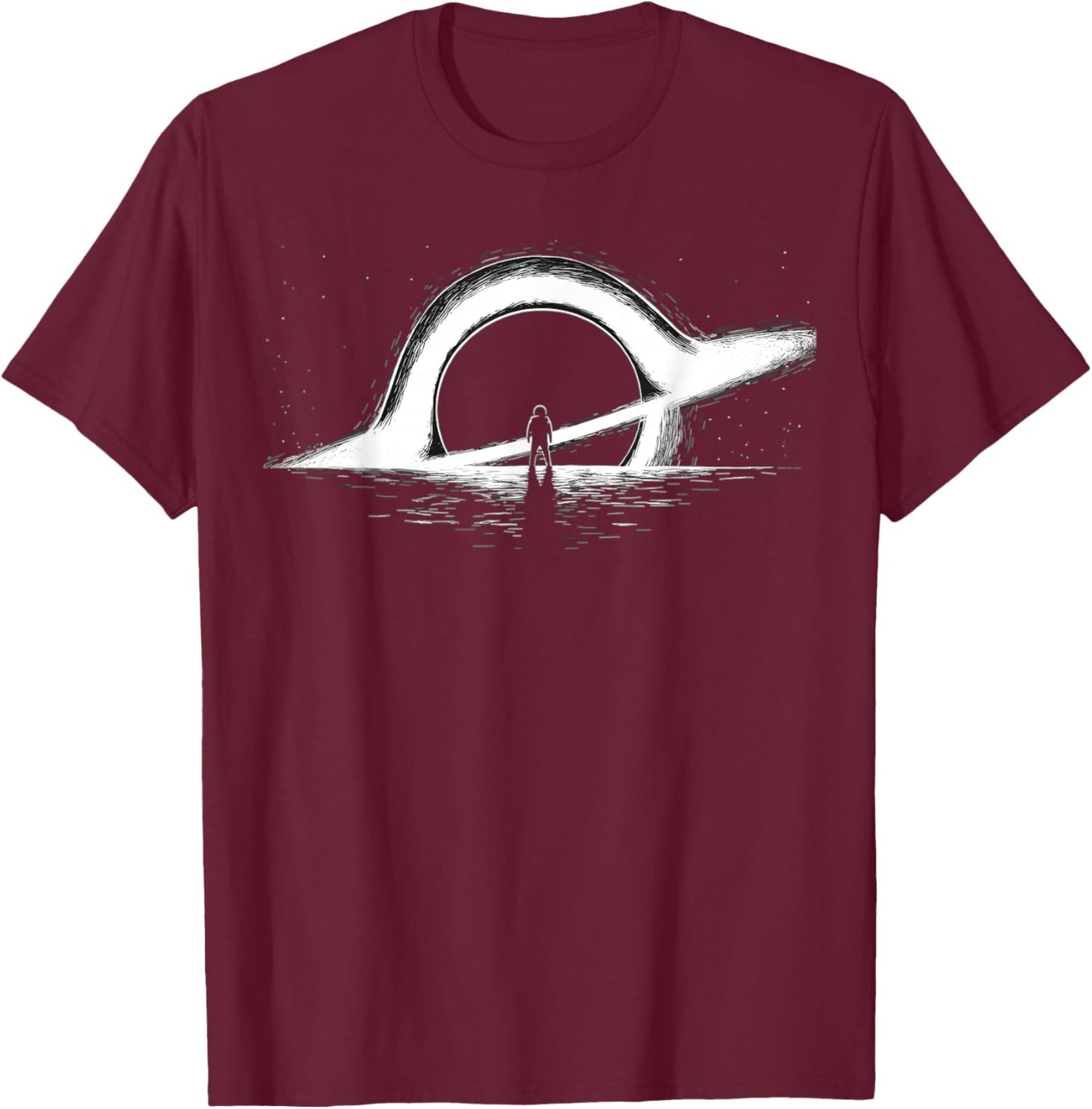 Black Hole Physics- Astrophysics Physic Graphic astronaut T-Shirt - T-Shirt | Maroon