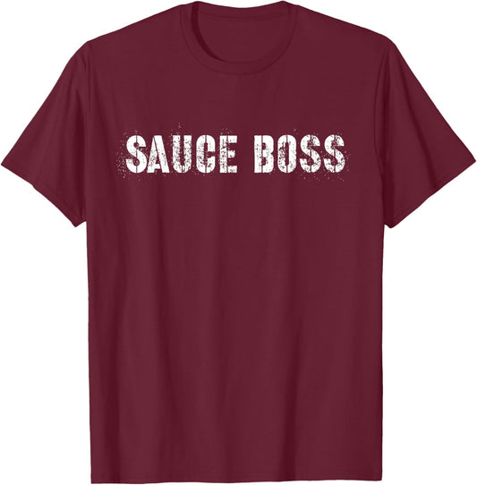 Sauce Boss T-Shirt - T-Shirt | Maroon