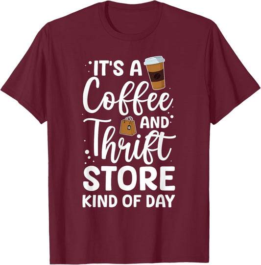 Funny Thrift Store Art Women Thrift Shop Thrifting T-Shirt - T-Shirt | Maroon
