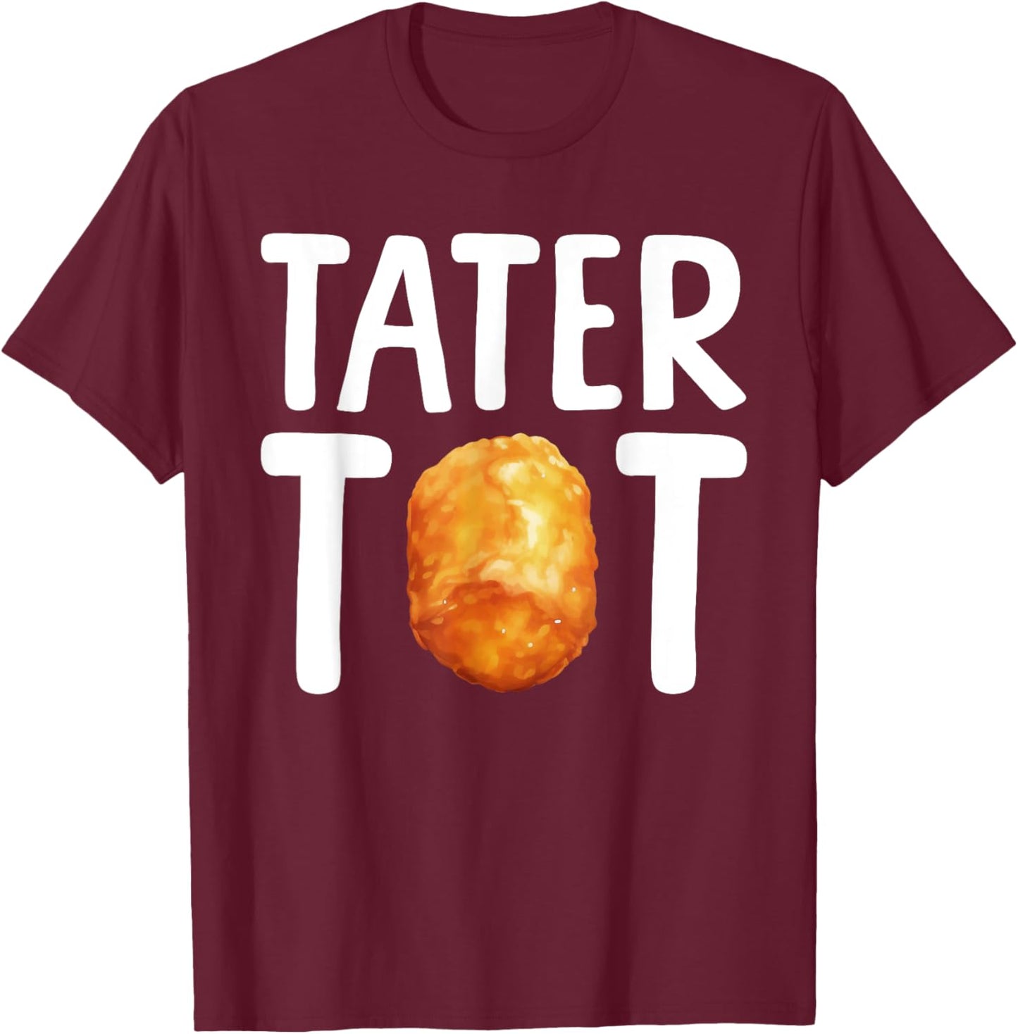 Cool Tater Tot Art Women Kids Potato Tater Tot Lover T-Shirt - T-Shirt | Maroon