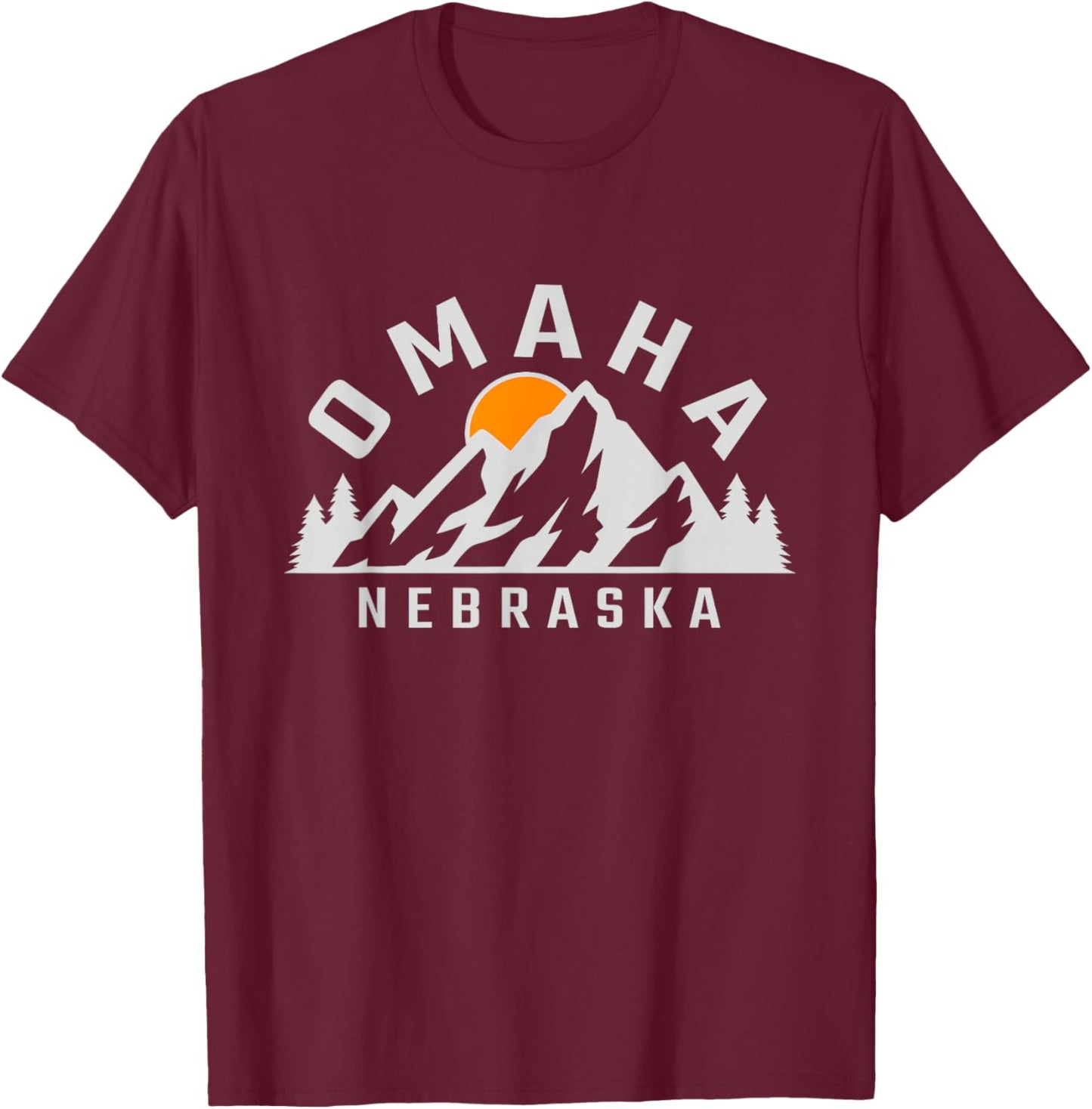 Omaha - Nebraska - Outdoors - Classic T-Shirt - T-Shirt | Maroon