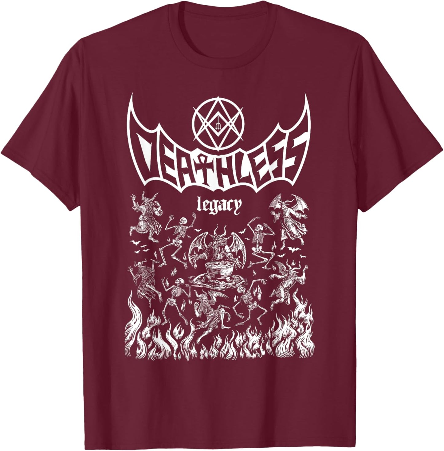 Deathless Legacy Sabbath T-Shirt - T-Shirt | Maroon