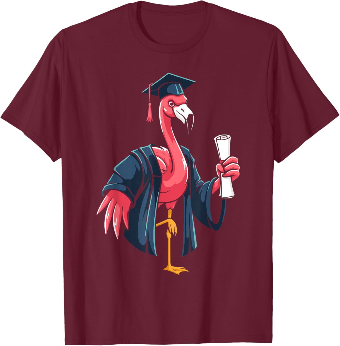 Flamingo graduation gifts graduating flamingo graduate T-Shirt - T-Shirt | Maroon