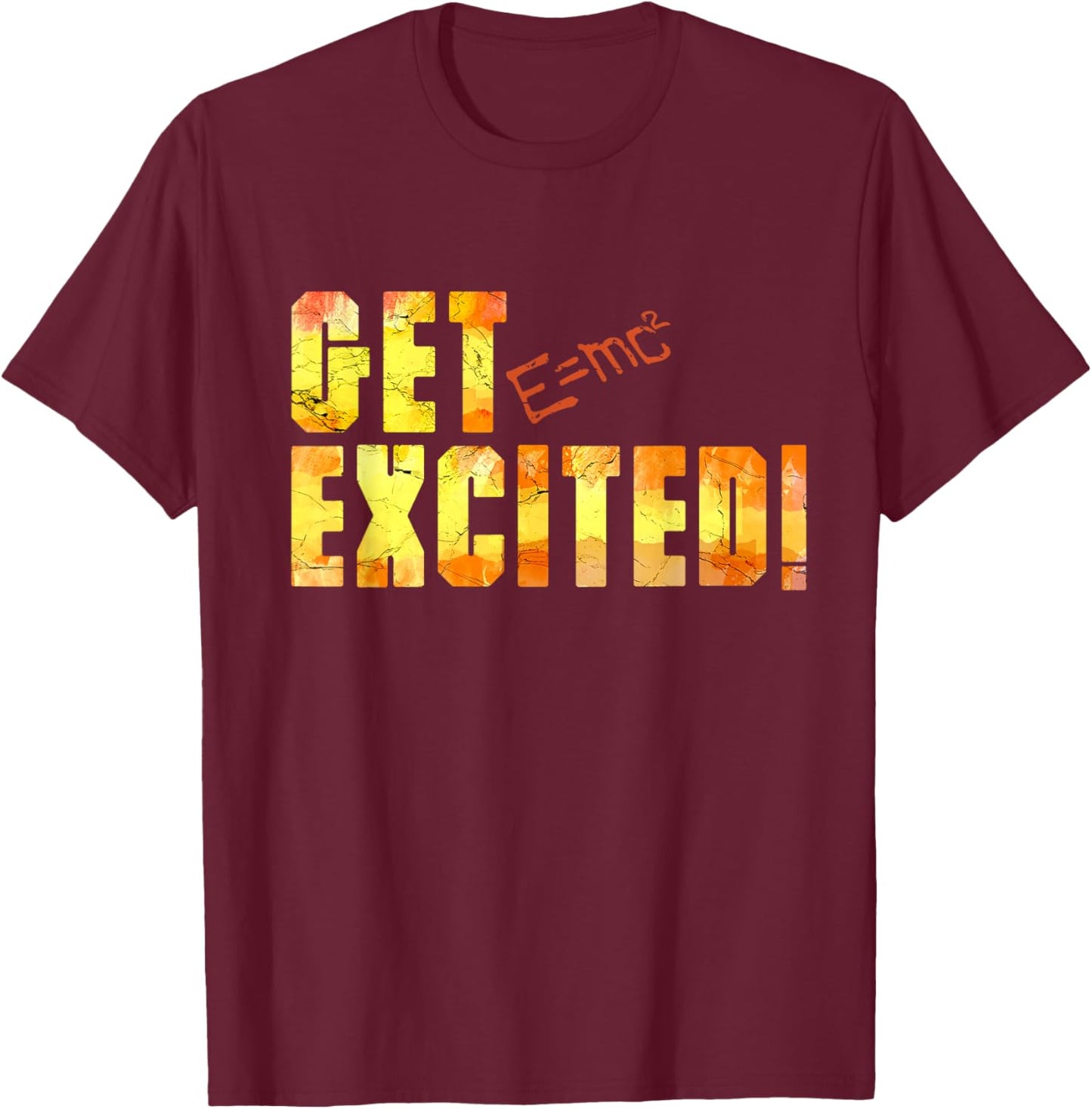 Get Excited Stone Senku Science T-Shirt - T-Shirt | Maroon