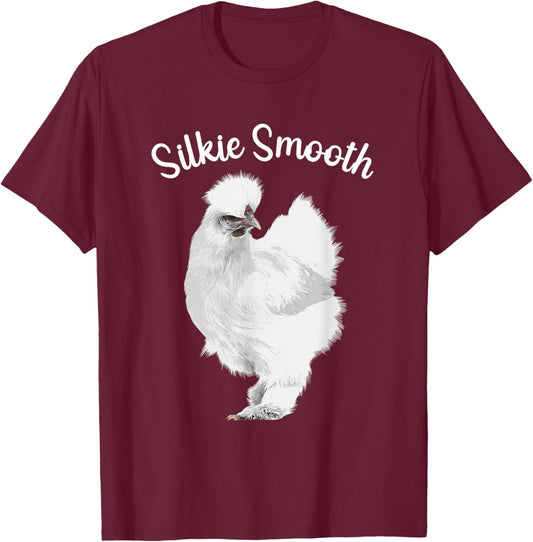 Cute Silkie Chicken Design Women Kids Silkie Chicken T-Shirt - T-Shirt | Maroon