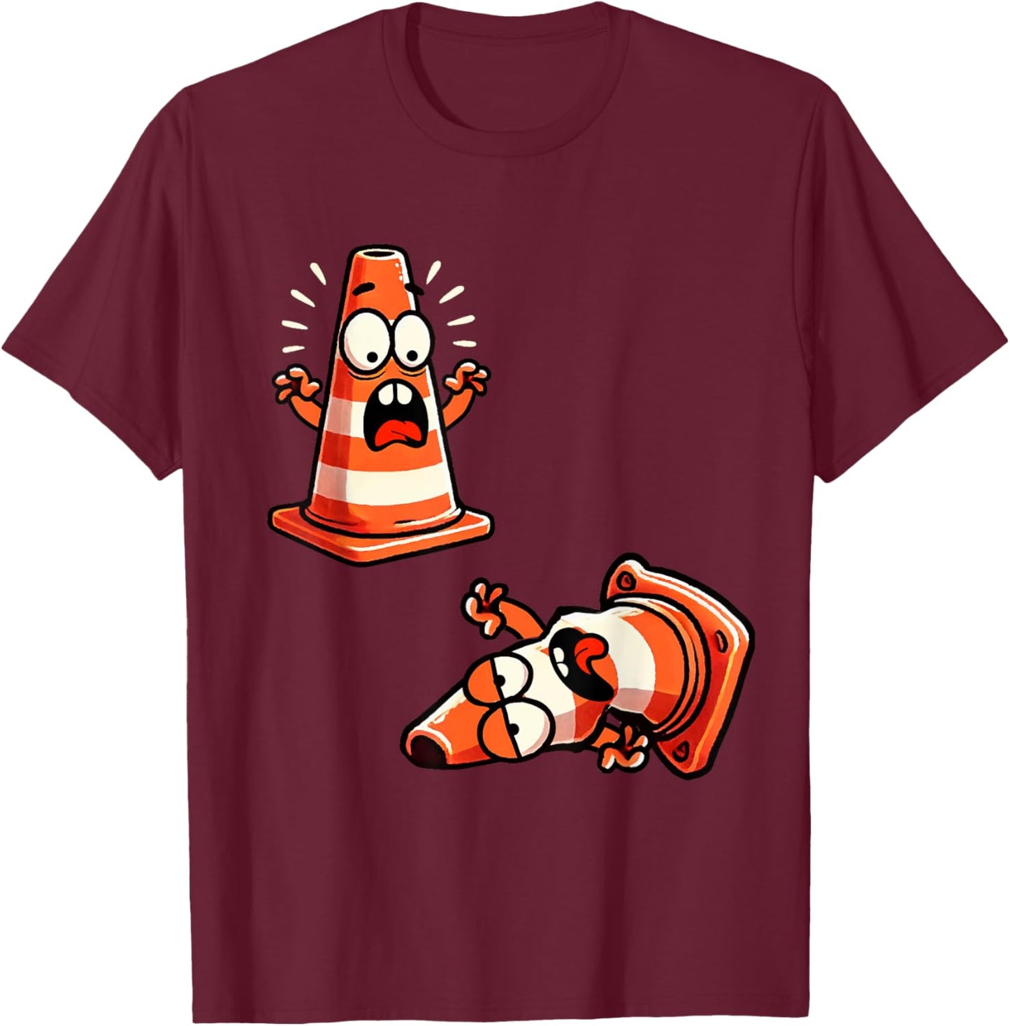 Traffic cone T-Shirt - T-Shirt | Maroon