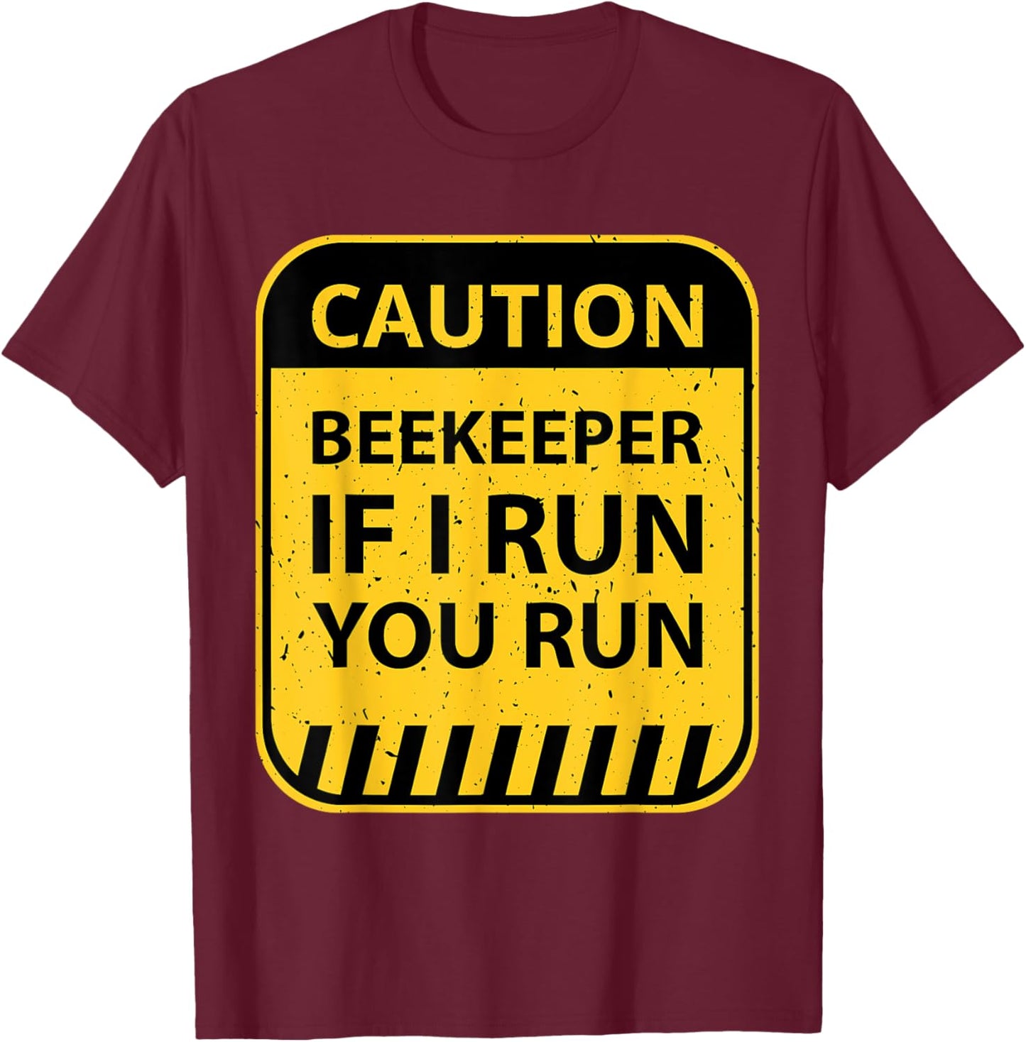Beekeeper Funny Honeybee Beekeeping Bee Farm Enthusiast Gag T-Shirt - T-Shirt | Maroon