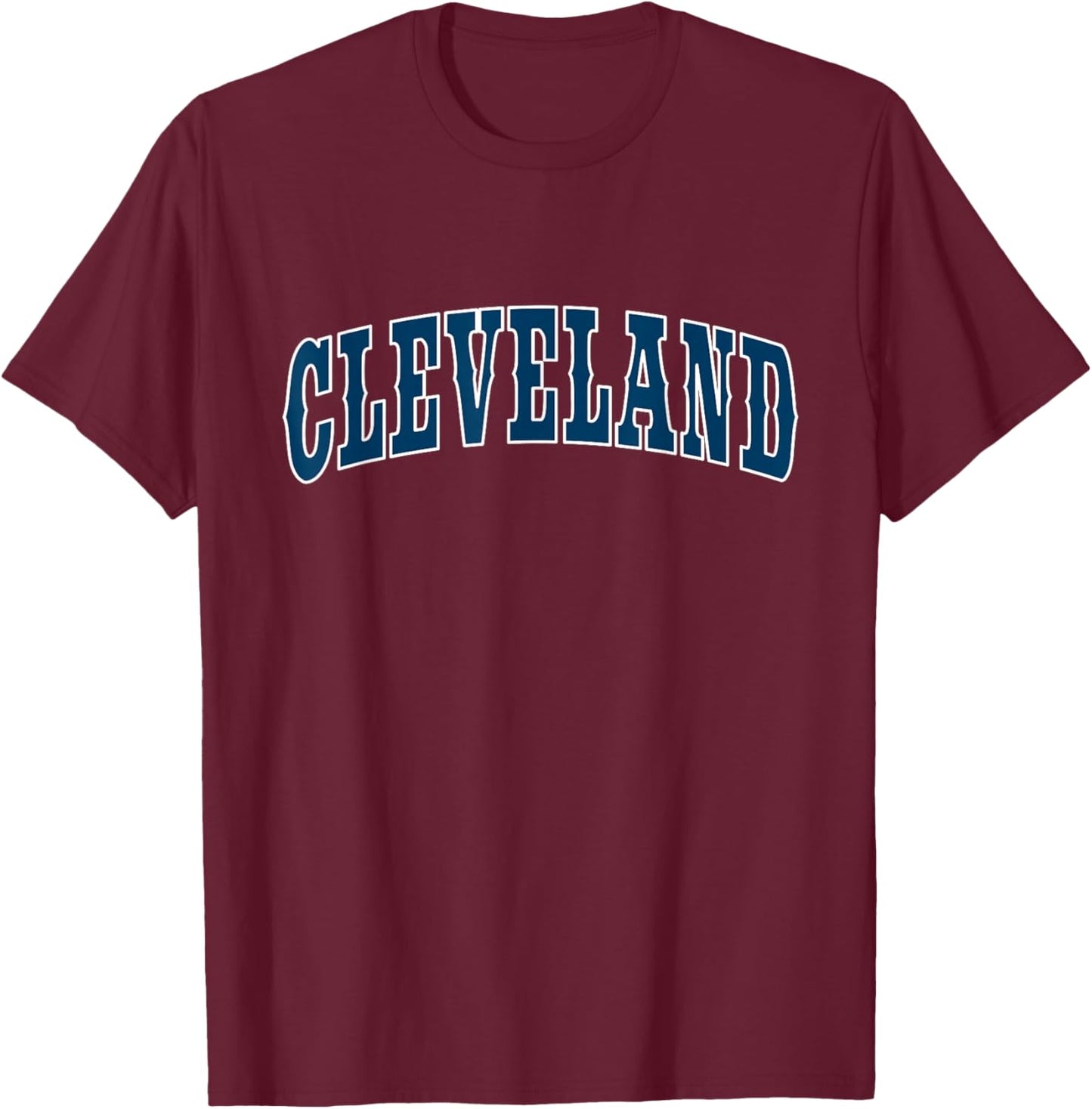 CLEVELAND - Throwback Design - Classic T-Shirt - T-Shirt | Maroon