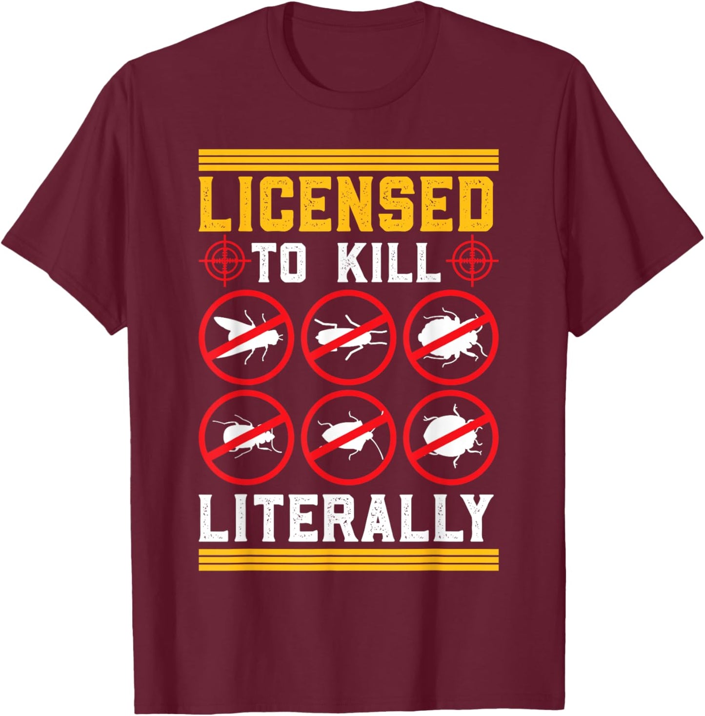 Pest Control T-Shirt - T-Shirt | Maroon