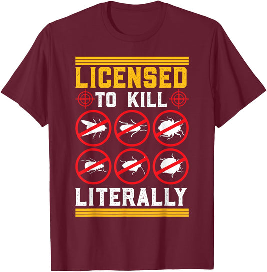 Pest Control T-Shirt - T-Shirt | Maroon