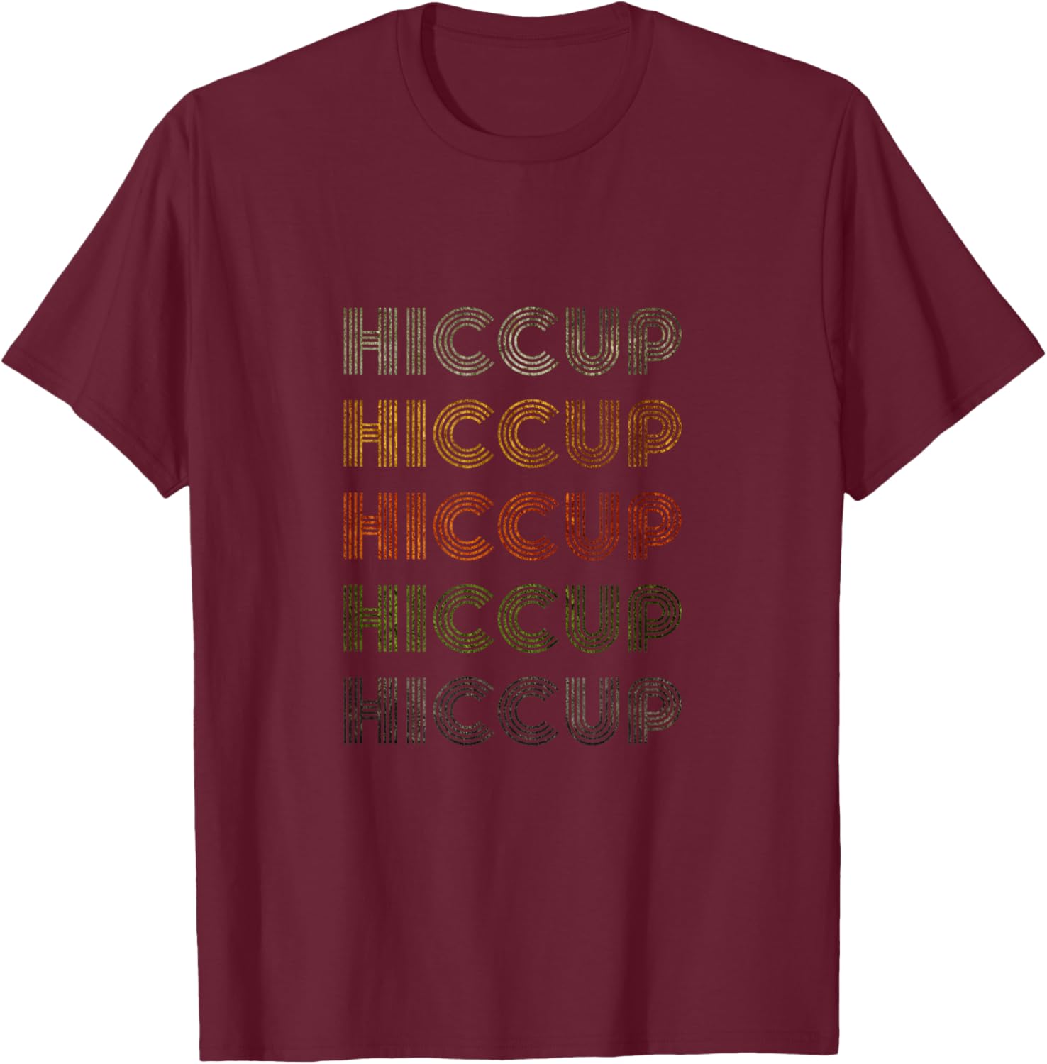 Love Heart Hiccup Grunge Vintage Style Black Hiccup T-Shirt - T-Shirt | Maroon