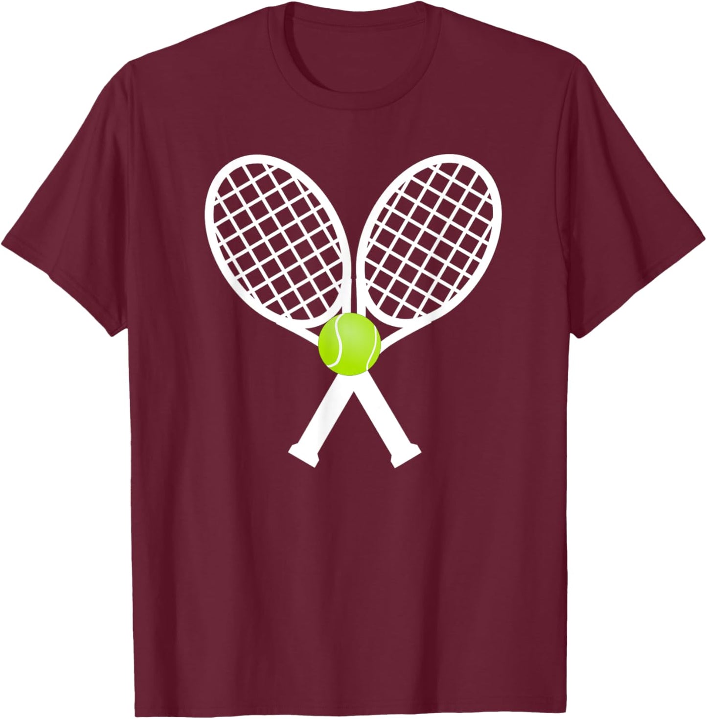 Tennis Rackets T-Shirt - T-Shirt | Maroon