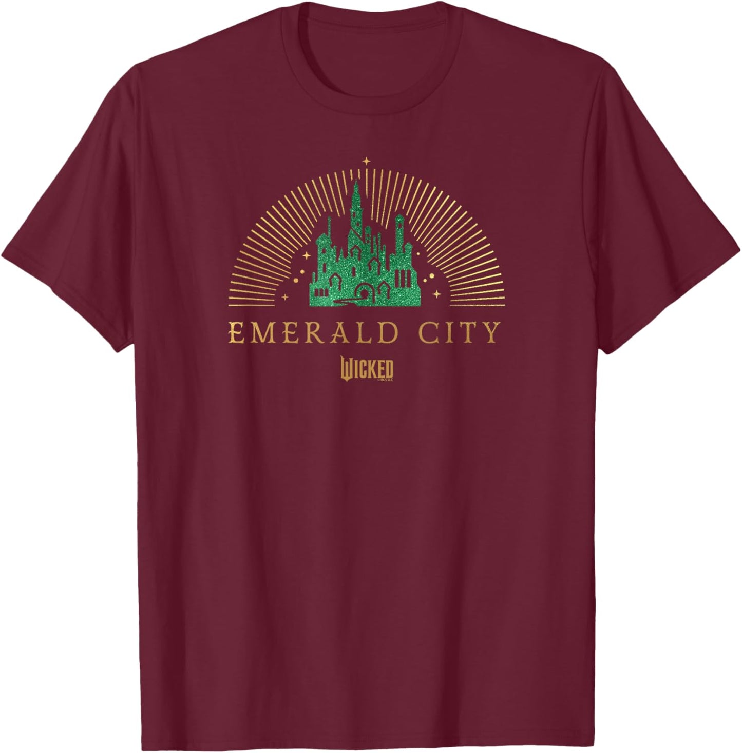 Wicked Emerald City T-Shirt - T-Shirt | Maroon