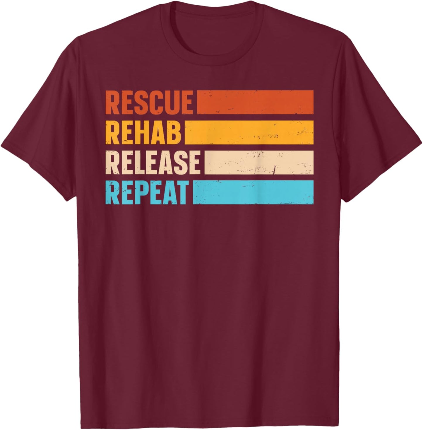 Wildlife Rescue Design for a Wildlife rehabilitator T-Shirt - T-Shirt | Maroon