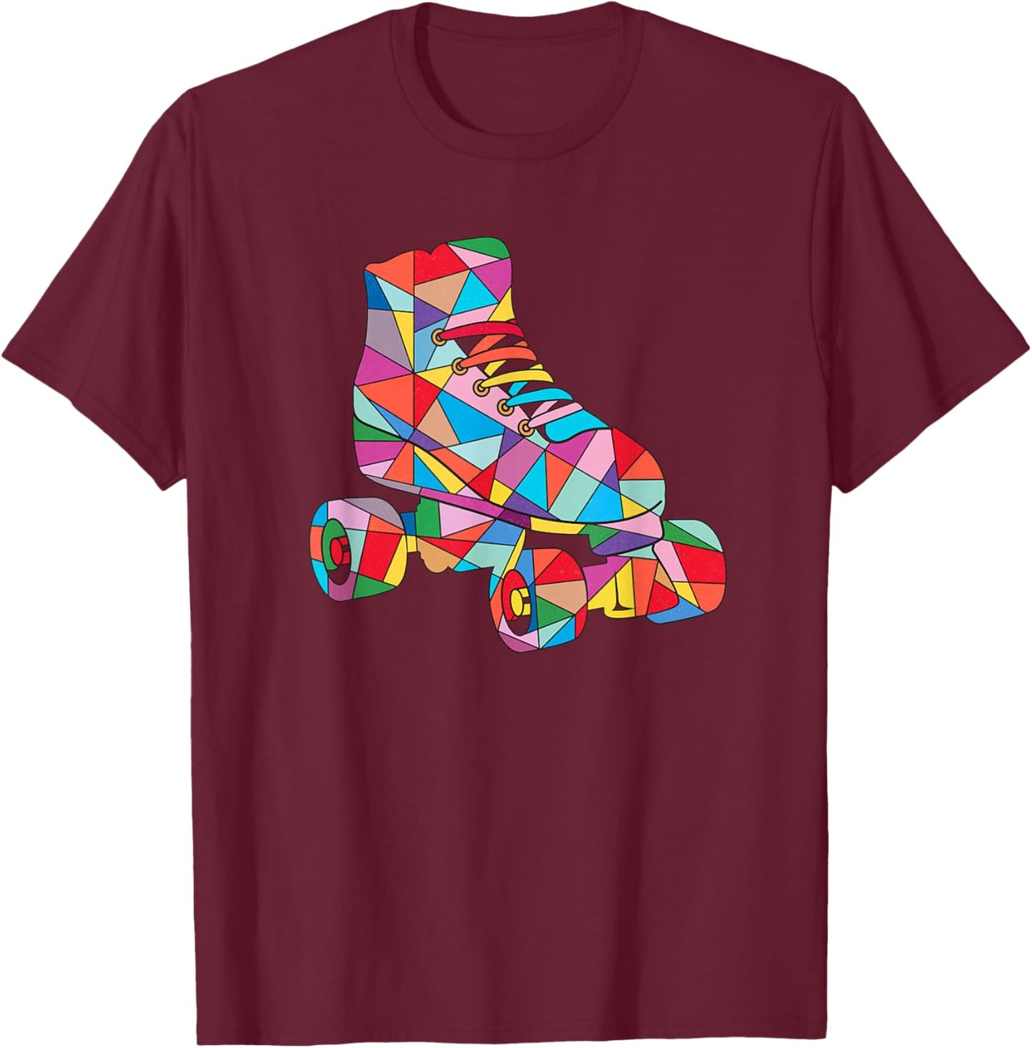 Roller Skater Rollerskate Kids Women Roller Skating Girls T-Shirt - T-Shirt | Maroon