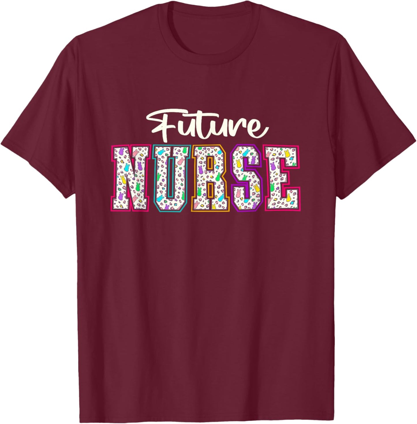 Future Nurse Funny Nursing Student Nurse School In Progress T-Shirt - T-Shirt | Maroon