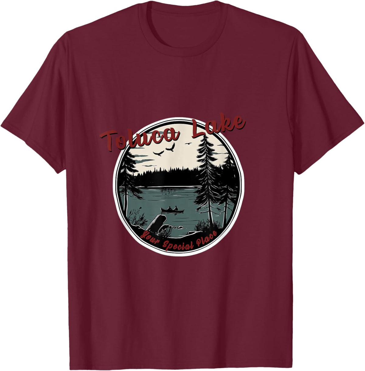 Toluca Lake Gaming Fan Silent Hills Art T-Shirt - T-Shirt | Maroon