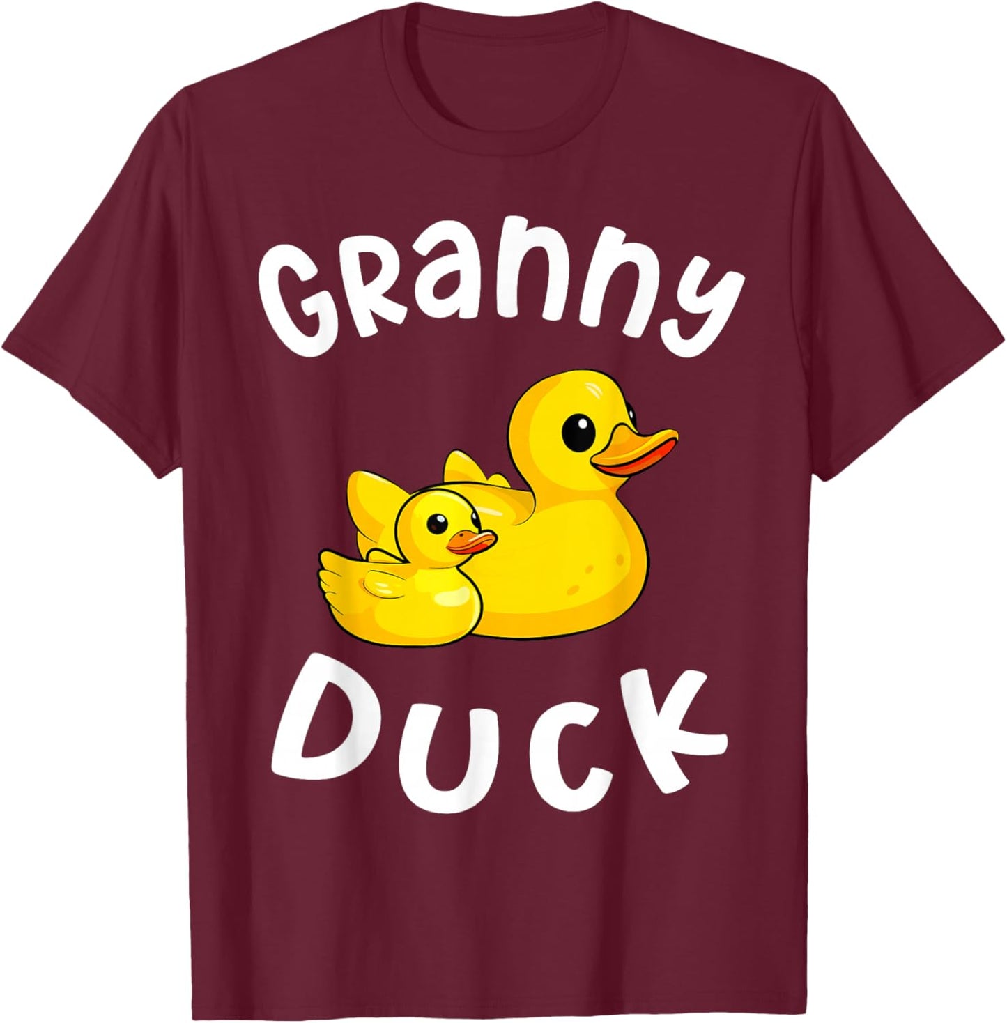 Granny Duck Birthday Rubber Duck Kids Family Matching T-Shirt - T-Shirt | Maroon