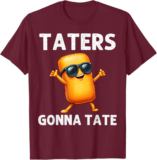 Best Tater Tot Art Women Kids Potato Tater Tot Lover T-Shirt - T-Shirt | Maroon
