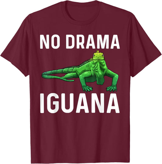 Funny Iguana Art Women Lizard Reptile Iguana Lover T-Shirt - T-Shirt | Maroon