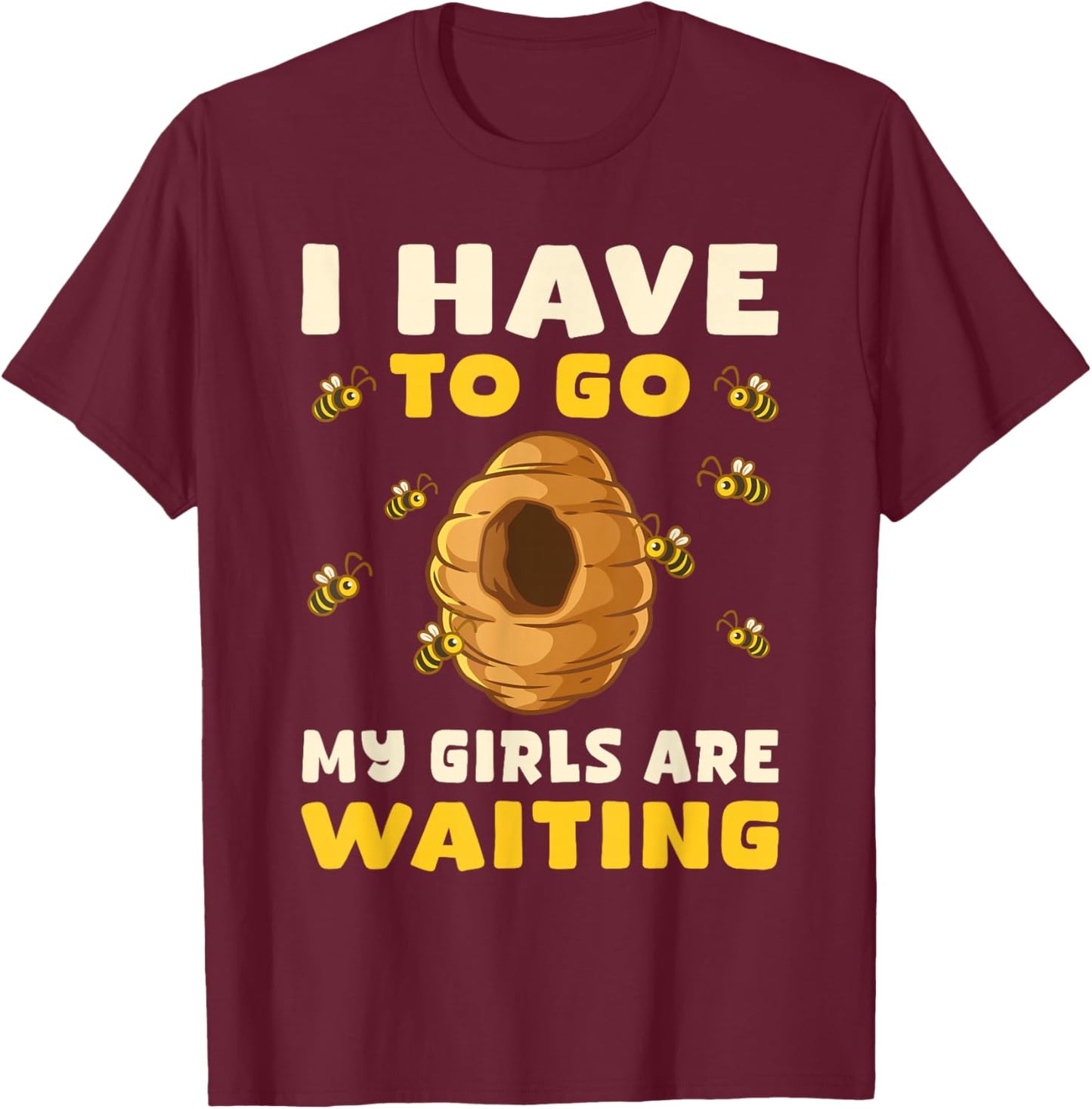Funny Beekeeper Farming Honeybee Beekeeping Bee Lover Saying T-Shirt - T-Shirt | Maroon