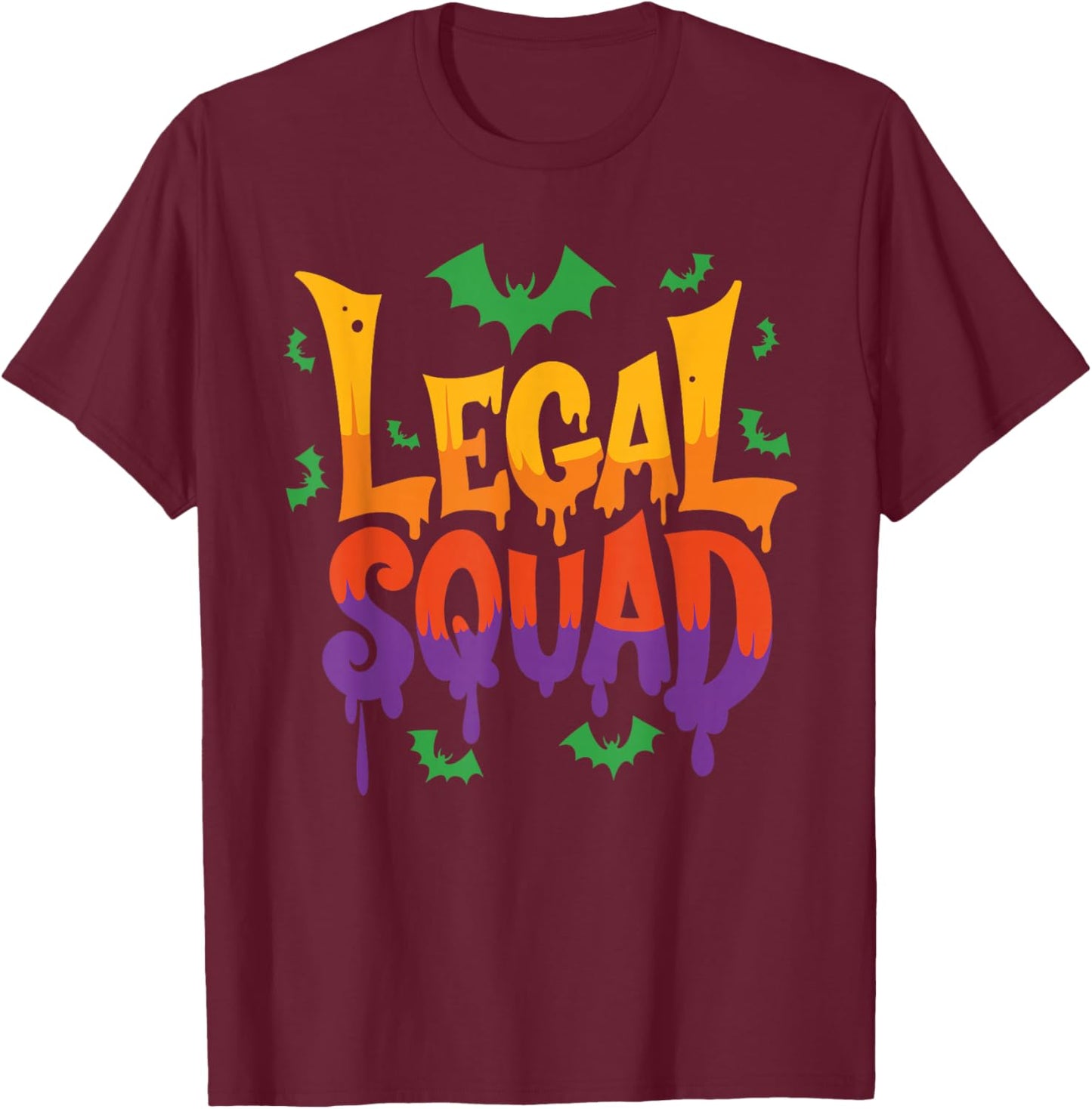 Legal Squad Funny Halloween Lawyer Costume T-Shirt - T-Shirt | Maroon