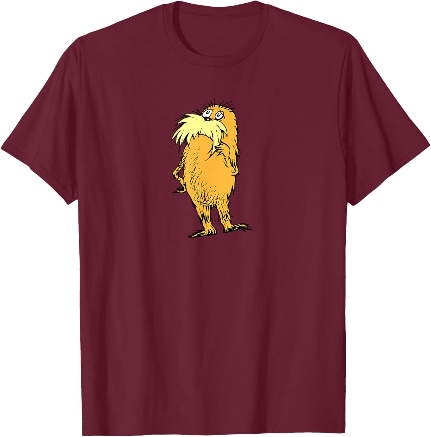 Dr. Seuss The Lorax Thinking T-Shirt - T-Shirt | Maroon