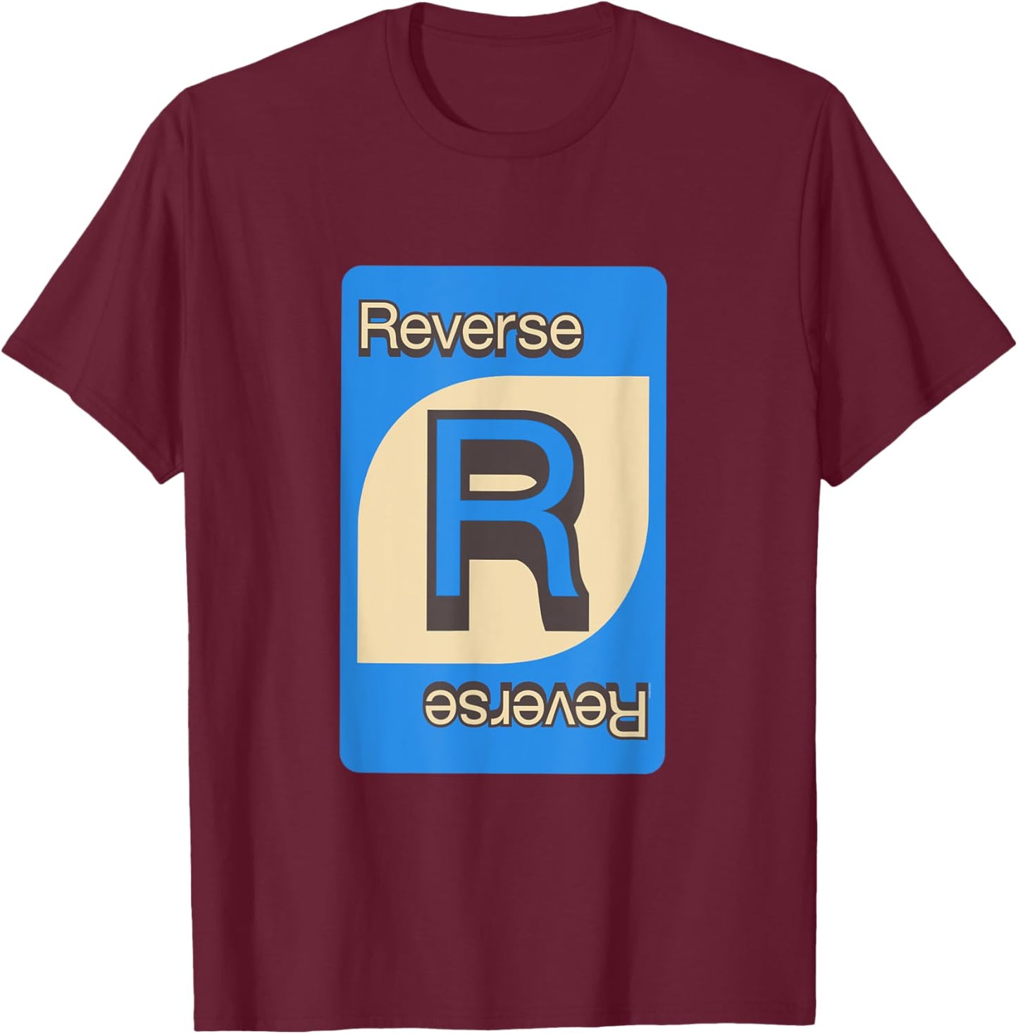 UNO Vintage Reverse T-Shirt - T-Shirt | Maroon