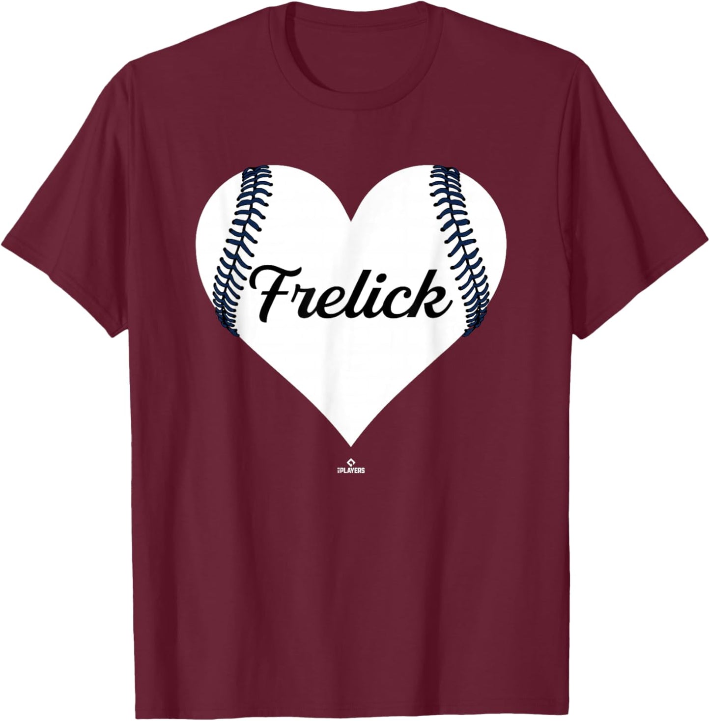 Baseball Heart Sal Frelick Prospect Baseball Fan Gear T-Shirt - T-Shirt | Maroon