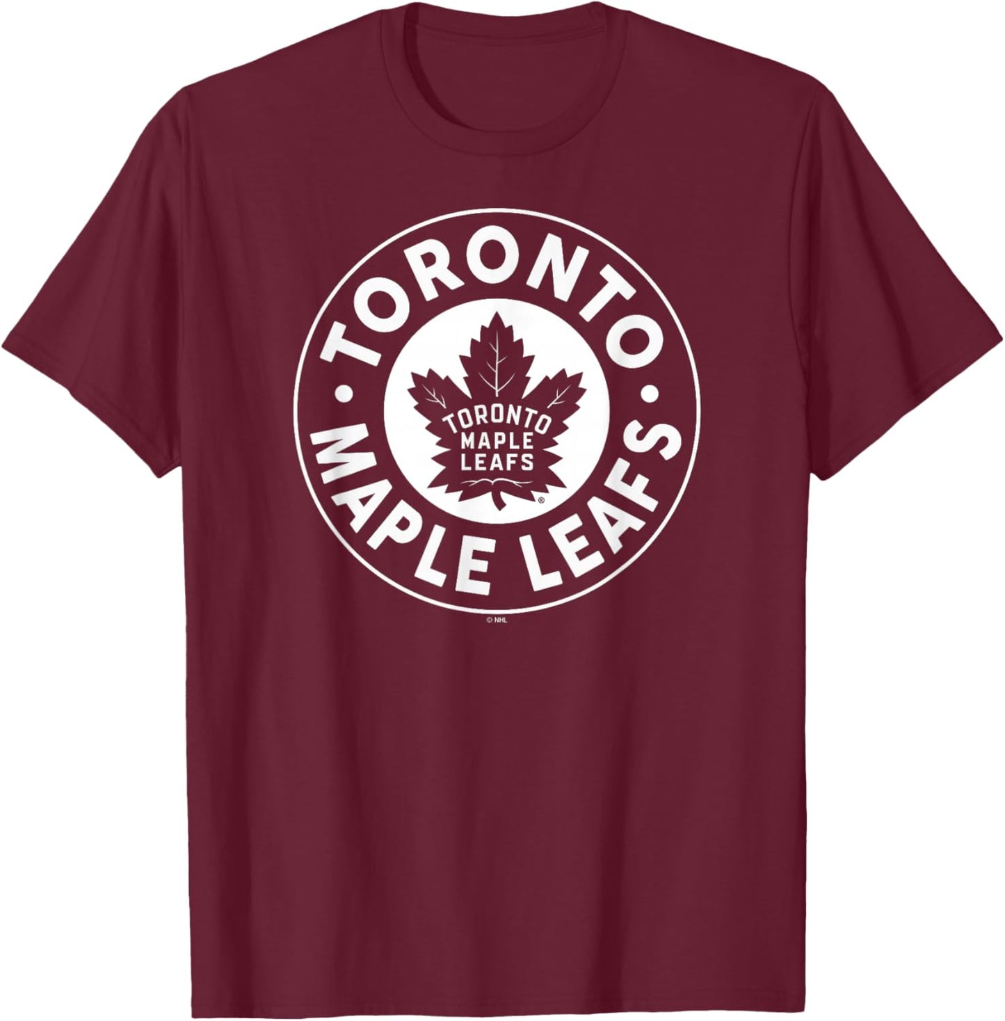 Toronto Maple Leafs Symbol Blue Officially Licensed T-Shirt - T-Shirt | Maroon