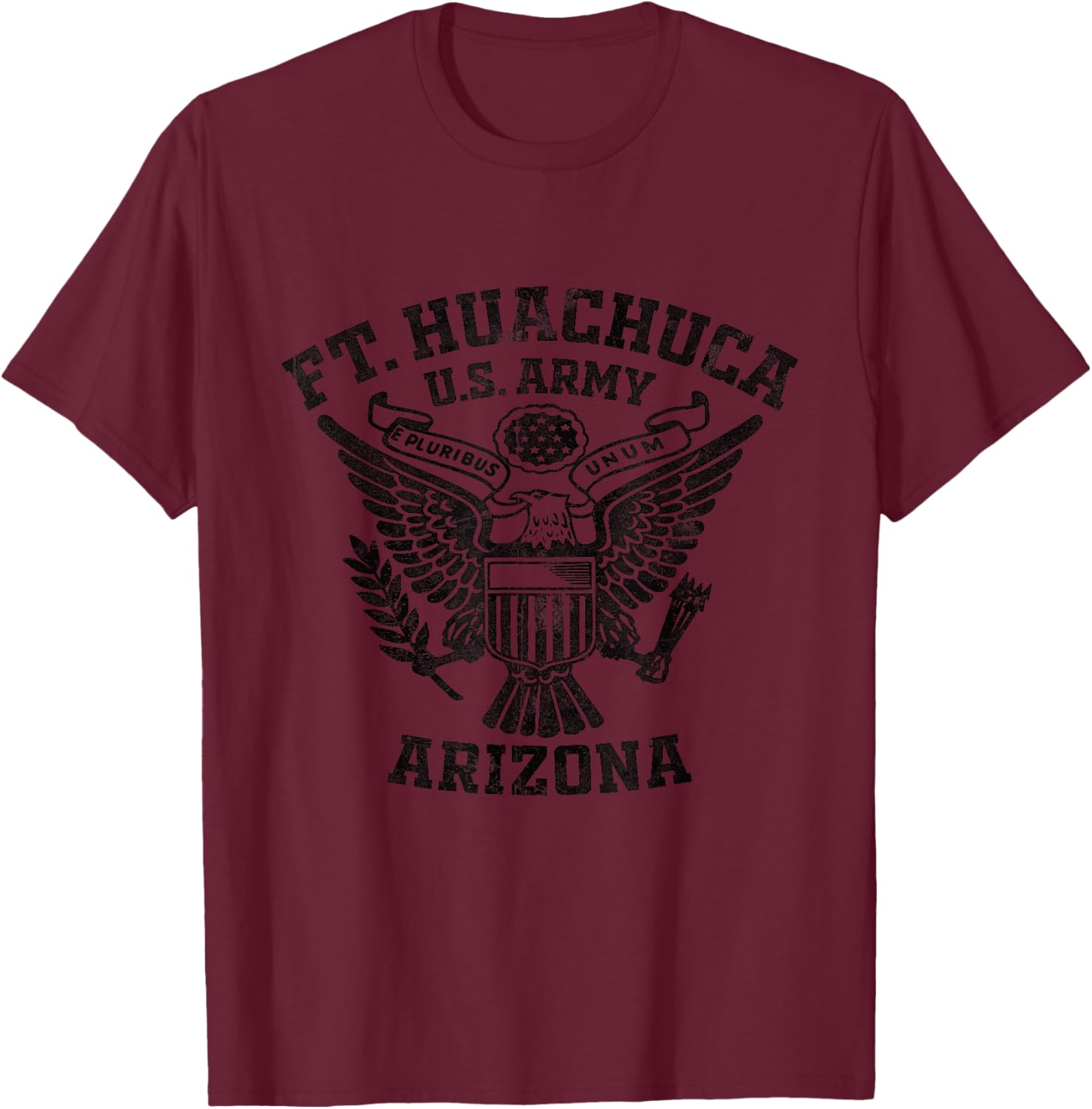 Fort Huachuca US Military Base Arizona AZ Ft Huachuca Gifts T-Shirt - T-Shirt | Maroon