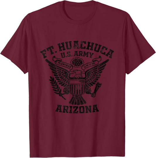 Fort Huachuca US Military Base Arizona AZ Ft Huachuca Gifts T-Shirt - T-Shirt | Maroon