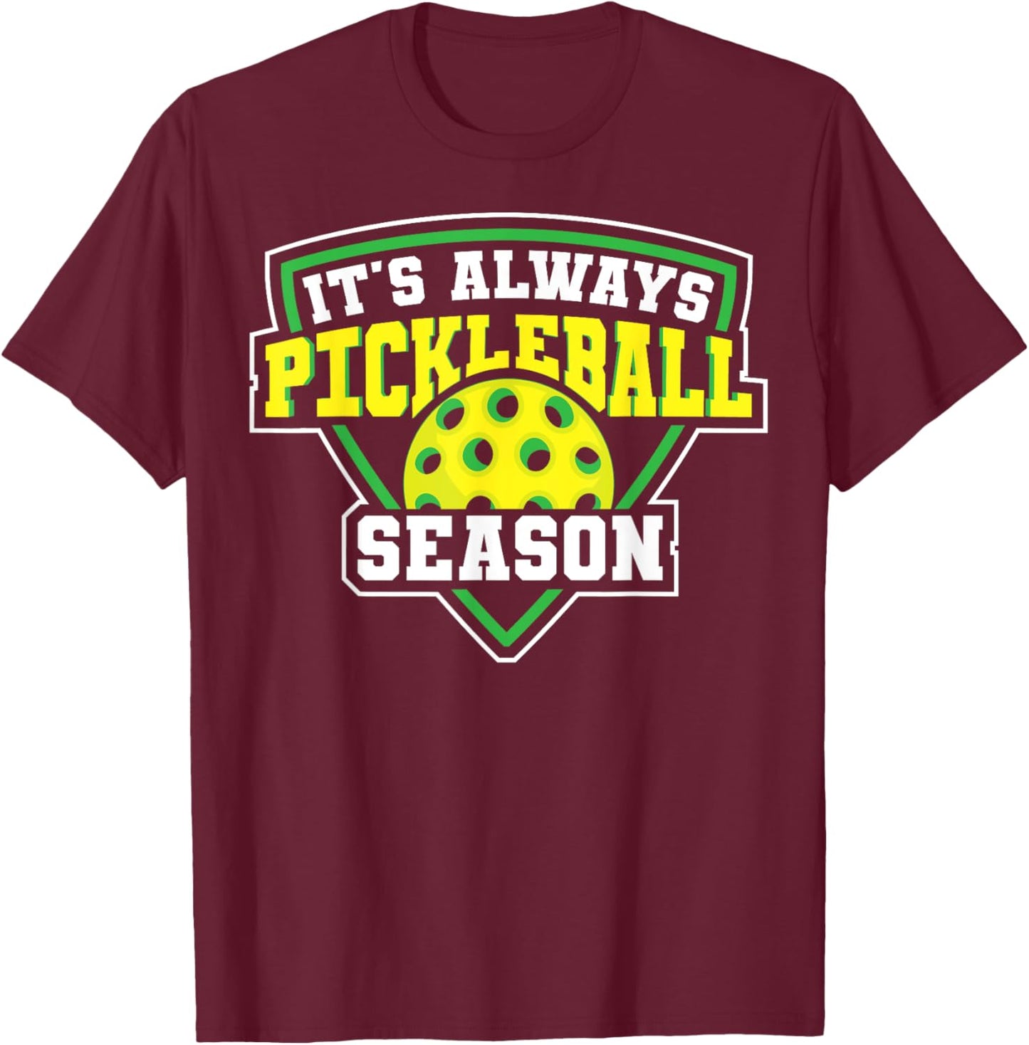 Pickleball Art Women Pickleball Player Pickle Ball T-Shirt - T-Shirt | Maroon