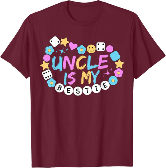 My Uncle Is My Bestie Uncle And Niece Matching T-Shirt - T-Shirt | Maroon