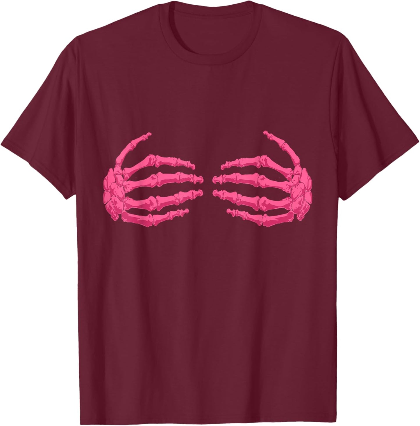Breast Cancer Awareness In October We Wear Pink Halloween T-Shirt - T-Shirt | Maroon