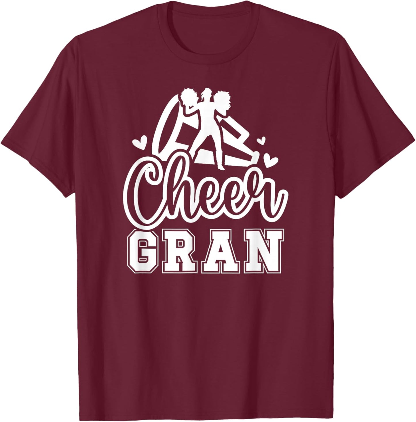 Cheer Gran Grandma Gran Of A Cheerleader Gran T-Shirt - T-Shirt | Maroon