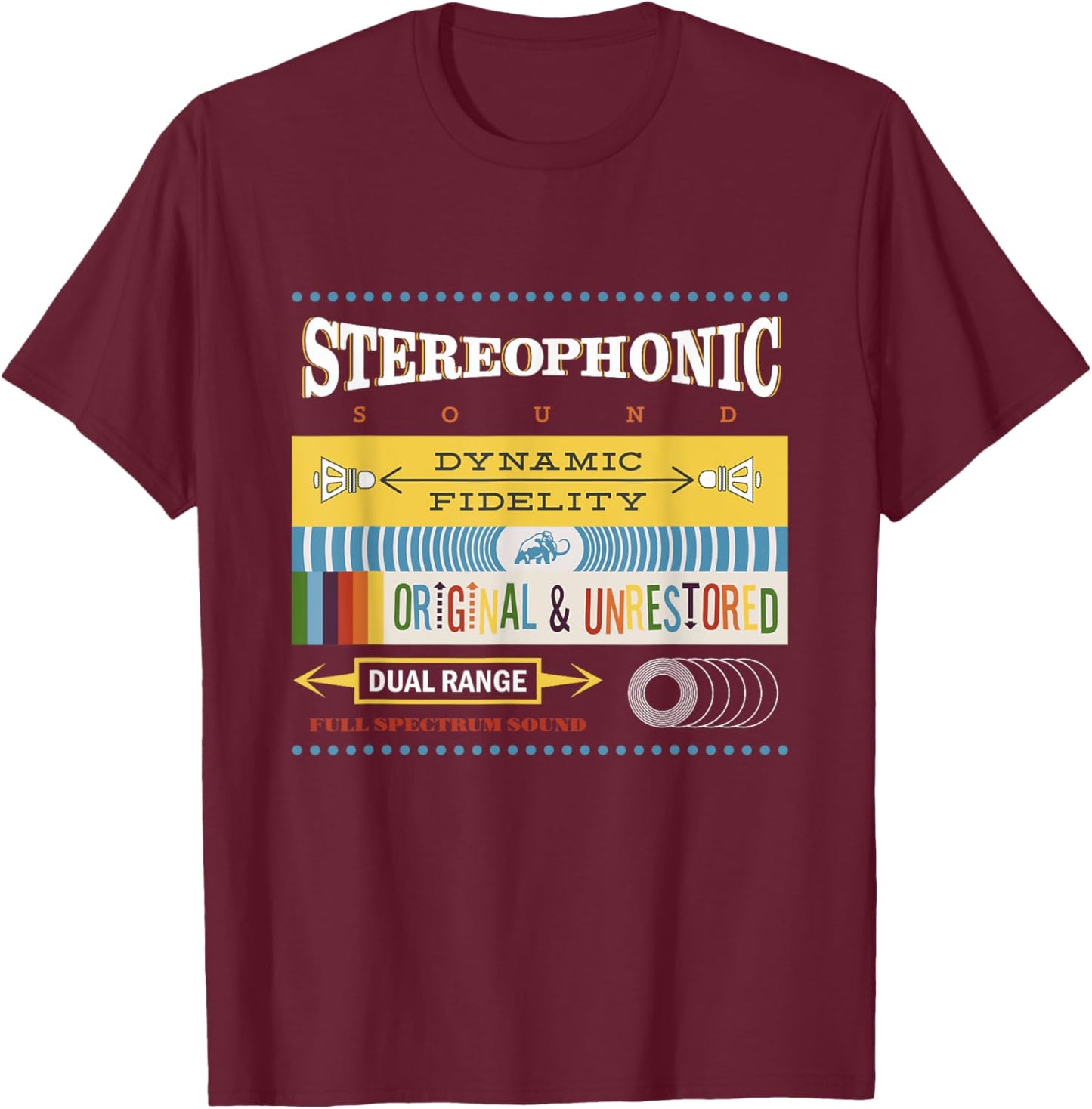 Stereophonic Sound T-Shirt - T-Shirt | Maroon