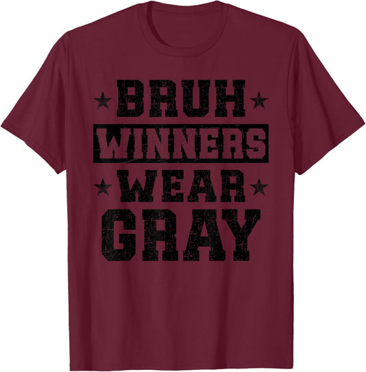 Spirit Week Winners Wear Gray Camp Team Game Color Sports T-Shirt - T-Shirt | Maroon
