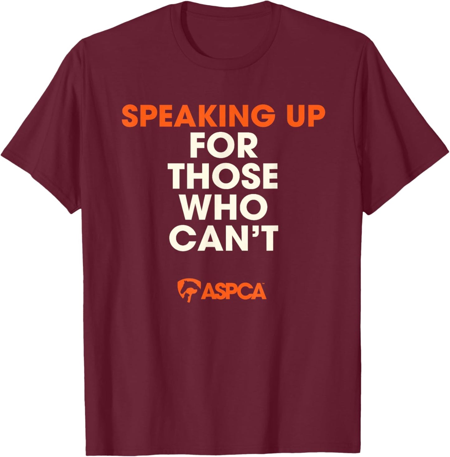 Speaking Up for Those Who Can't T-Shirt - T-Shirt | Maroon