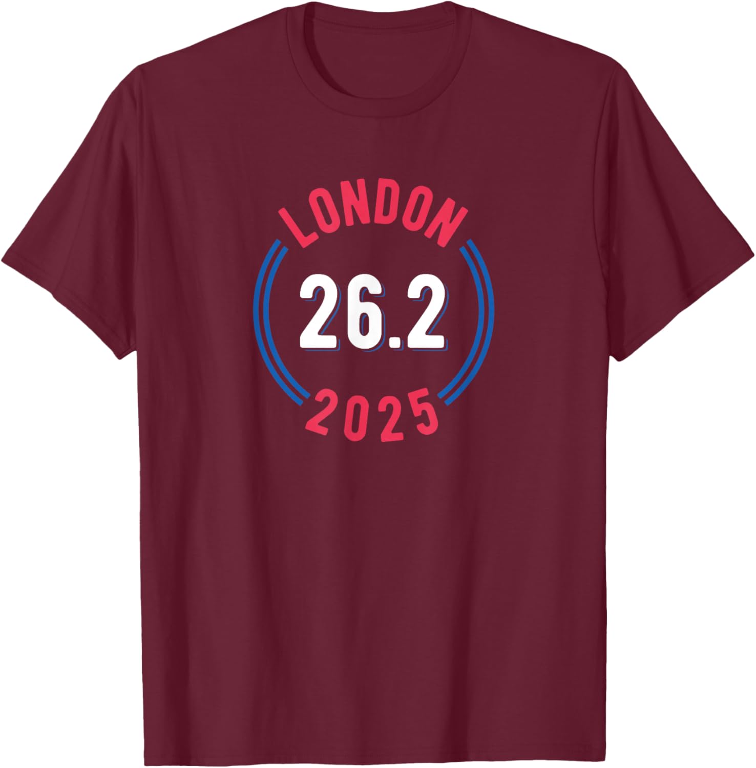 Black Adults Marathon T-Shirt - T-Shirt | Maroon