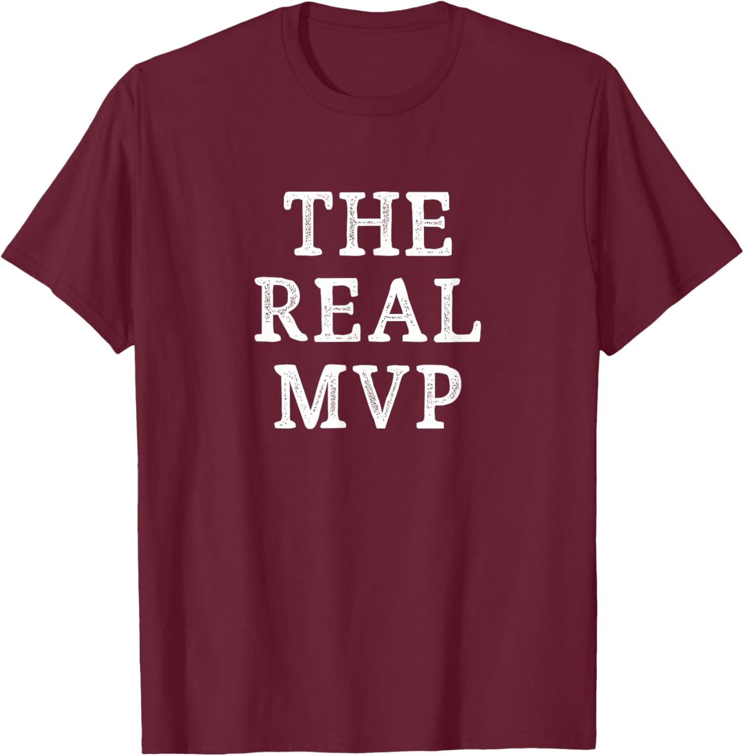 The Real Mvp - Vintage Style T-Shirt - T-Shirt | Maroon