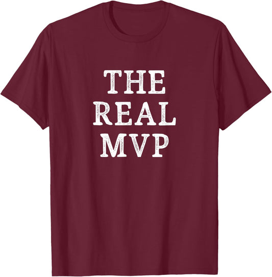 The Real Mvp - Vintage Style T-Shirt - T-Shirt | Maroon