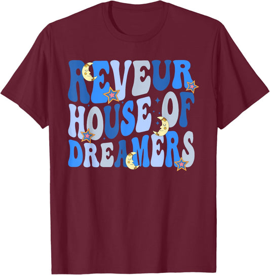 REVEUR House of Dreamers Blue Social RCA Givers School T-Shirt - T-Shirt | Maroon