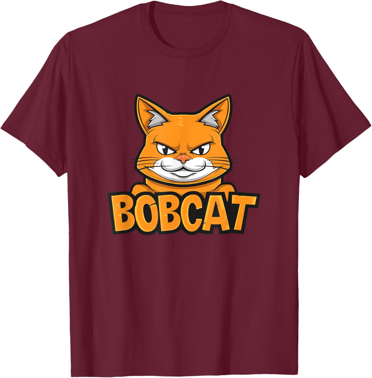 Nice Bobcat Costume for Boys and Girls T-Shirt - T-Shirt | Maroon