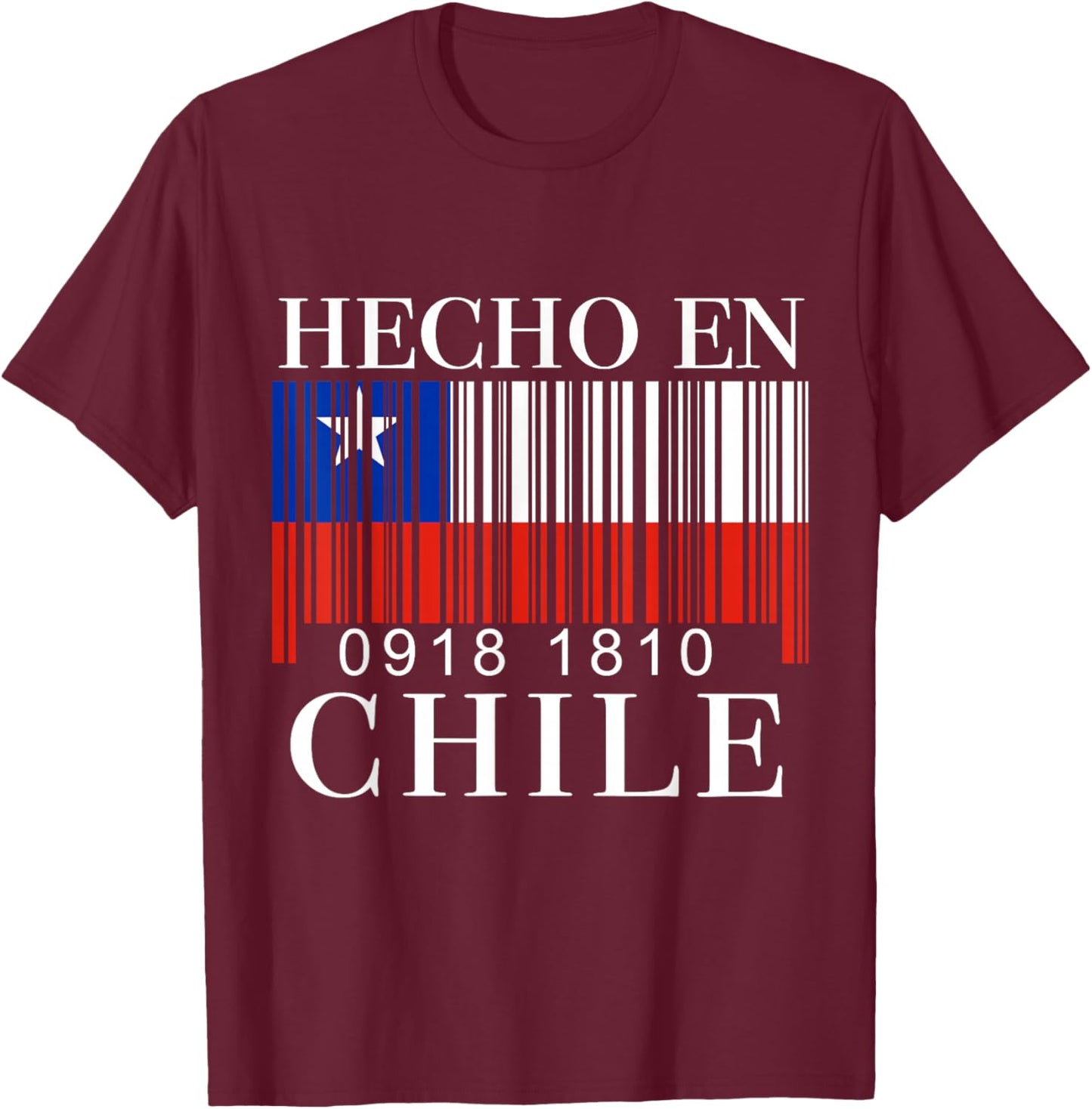 Chile Flag Pride Chilean Funny Camiseta Chilena Mujer Hombre T-Shirt - T-Shirt | Maroon