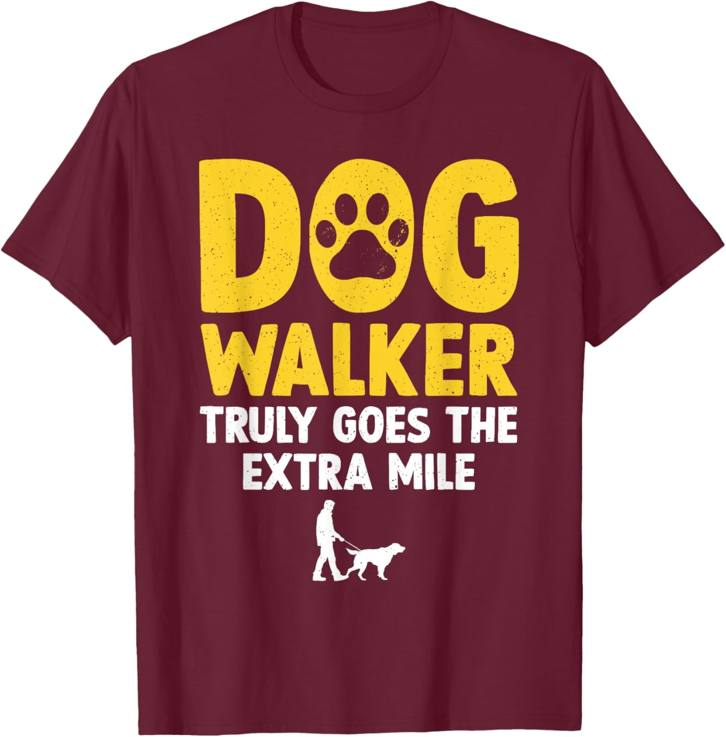 Cool Dog Walker Design Women Pet Walker Dog Walking T-Shirt - T-Shirt | Maroon