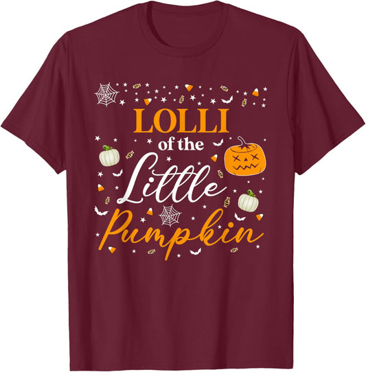 Lolli Of The Little Pumpkin Family Matching Halloween T-Shirt - T-Shirt | Maroon