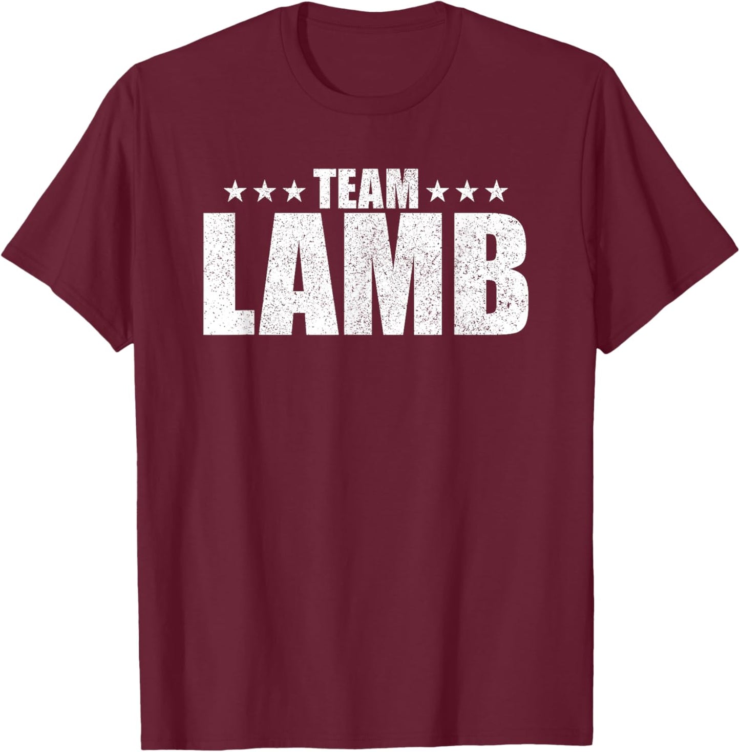 Lamb Surname Family Birthday Lamb Last Name T-Shirt - T-Shirt | Maroon